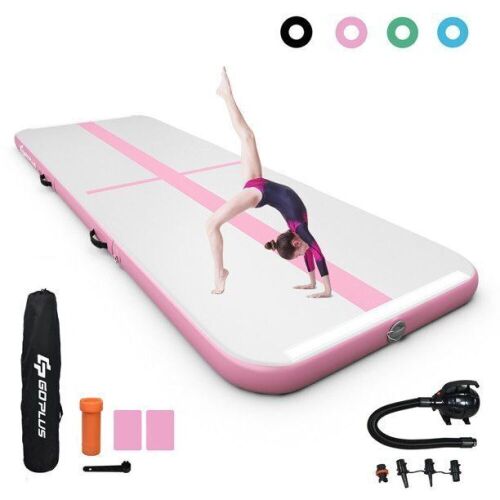  13FT Air Track Inflatable Gymnastics Tumbling Mat w/ Pump  - Lot 719