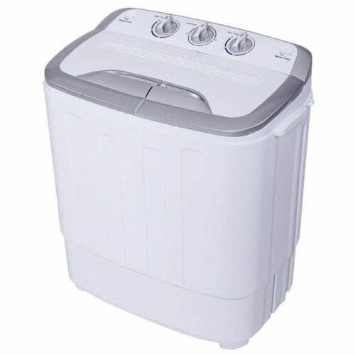 8 Lbs Compact Mini Twin Tub Dryer Washing Machine - Lot 723
