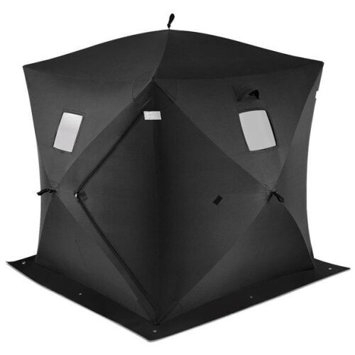 2 Person Portable Pop Up Ice Fishing Shelter Tent - Lot 724