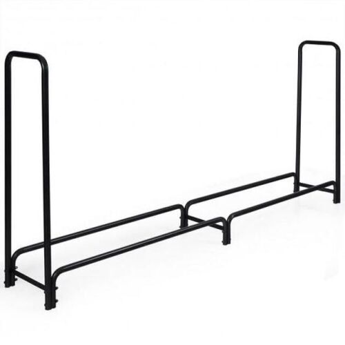 8' Outdoor Steel Firewood Log Rack - Lot 733