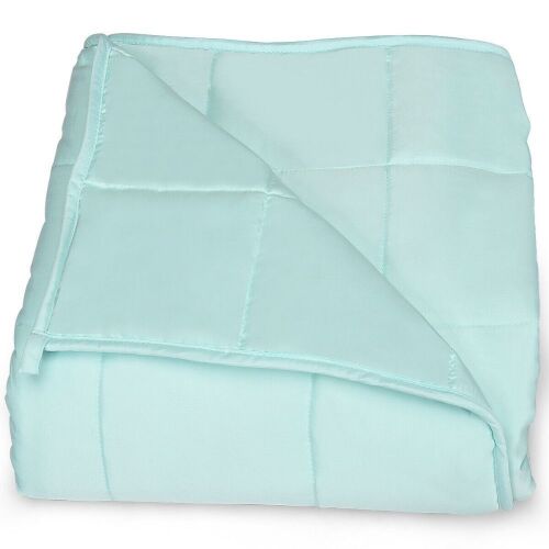 7lbs 41" x 60" Premium Cooling Heavy Weighted Blanket Soft Light Green - Lot 740