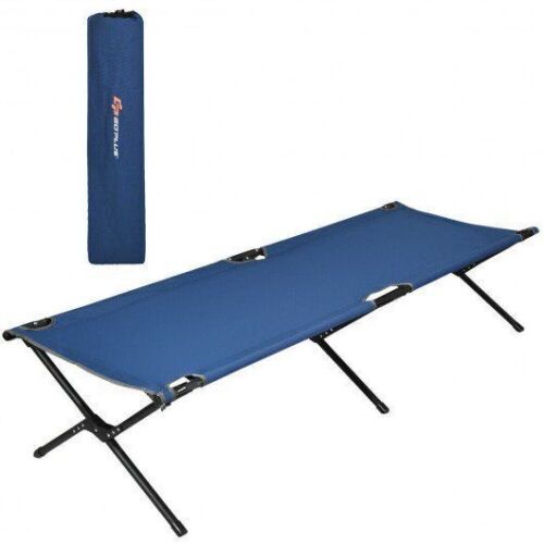 Folding Camping Cot-Blue - Lot 799