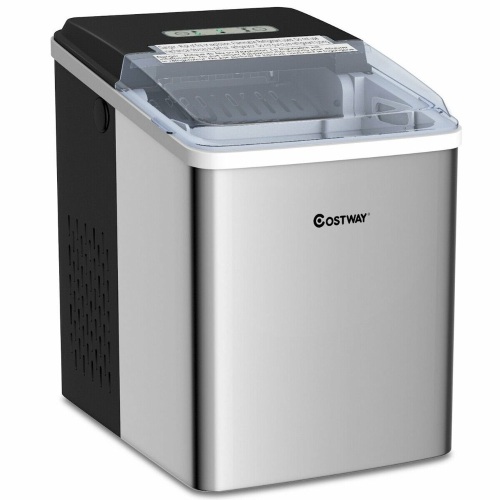 26 Lbs/24 H Self-Clean Stainless Steel Ice Maker - Lot 814