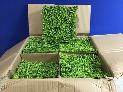 Case of (20) Artificial Boxwood Tiles - Lot 817