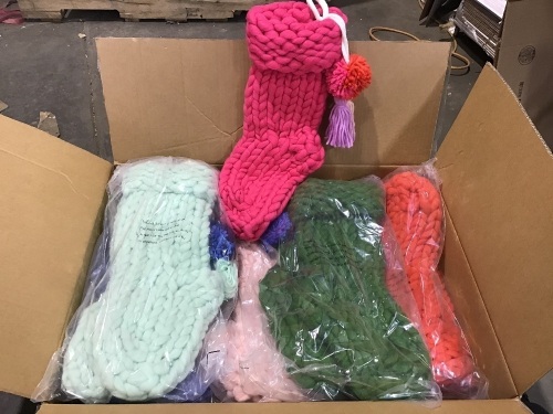Case of Knit Pom Pom Slipper Socks  - Lot 839