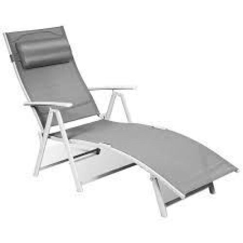 Outdoor Lightweight Folding Chaise Lounge Chair - Lot 854