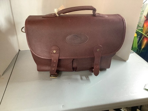 Bob Timberlake Leather Mail Breifcase, Broken Latch, Ecommerce Return - Lot 9