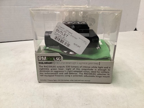 RM 230 LSG Rail Mount, Lazer sight doesn't work, Ecommerce Return - Lot 197