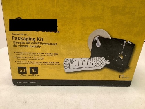 Ground Meat Packaging Kit, Appears New - Lot 334