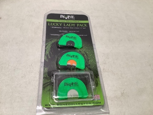 Bone Collections Lucky Lady Pack Mouth Calls, Appears New - Lot 418