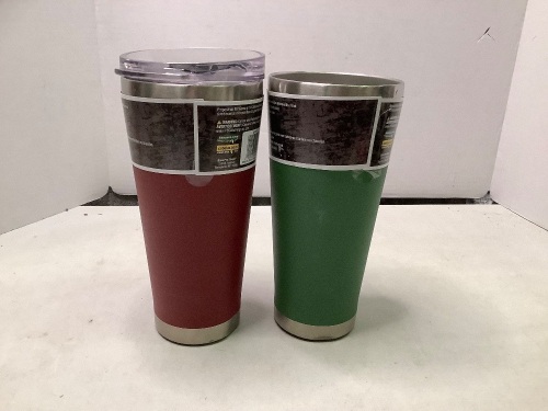 Lot of (2) Insulated Cups, Missing Lid, Small Dent, Ecommerce Return - Lot 456