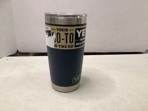 Yeti 20 oz Rambler, Lid Missing Piece, Ecommerce Return - Lot 457