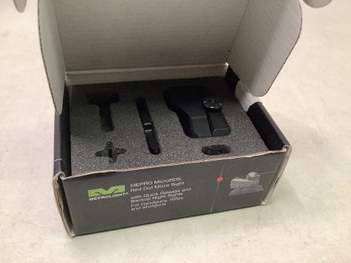 Meprolight MicroRDS Red Dot Micor Sight, Missing Pieces, Ecommerce Return - Lot 463