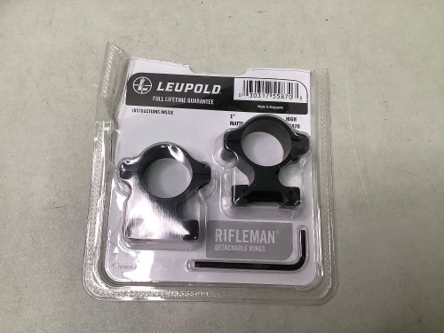 Leupold Rifleman Detachable Rings, Ecommerce Return - Lot 499