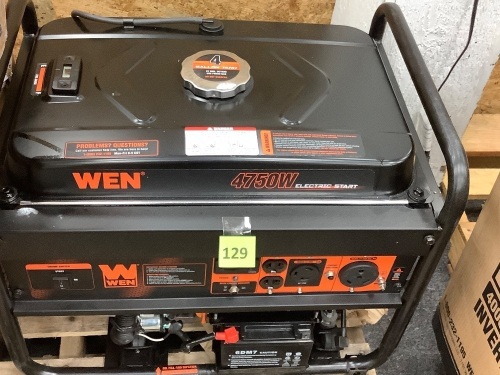4750W Electric Start Generator - Lot 129