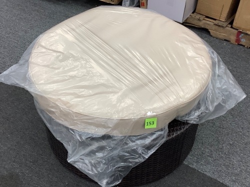 Wicker Ottoman - Lot 153