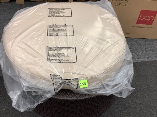 Wicker Ottoman - Lot 154