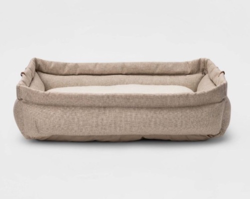 Large Rectangular Roll Cuff Dog Bed - Lot 263