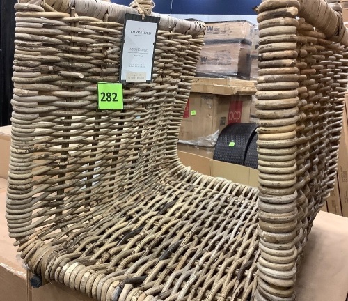 Woven Firewood Log Holder w/ Carry Handle - Lot 282