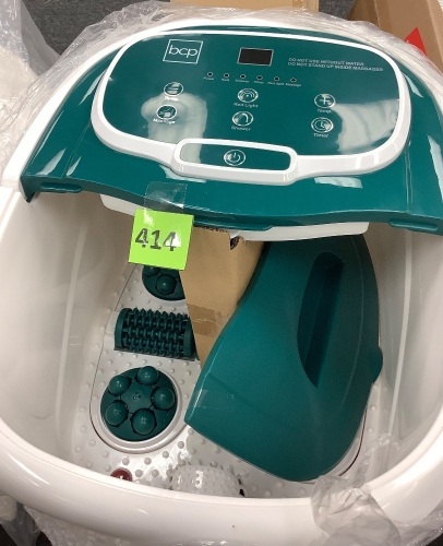 Automatic Heated Shiatsu Massage Foot Bath Spa w/ Pumice Stone - Lot 414