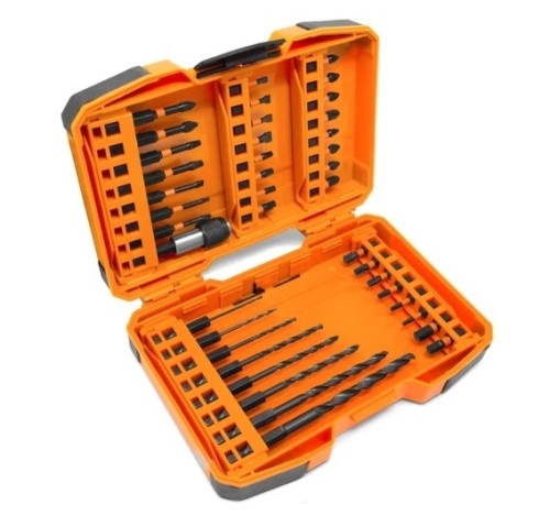 WEN 40 Piece 1/4-Inch Hex Screwdriver & Drill Bit Set - Lot 439