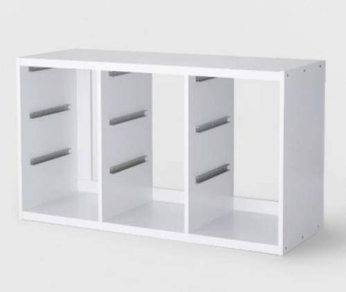 Brightroom Triple Opening Sliding Bin Cube, Bins Sold Seperately, White - Lot 478