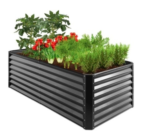 Outdoor Metal Raised Garden Bed, 6x3x2ft - Lot 541