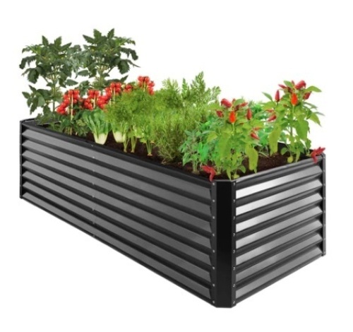 Outdoor Metal Raised Garden Bed, 8x4x2ft - Lot 544