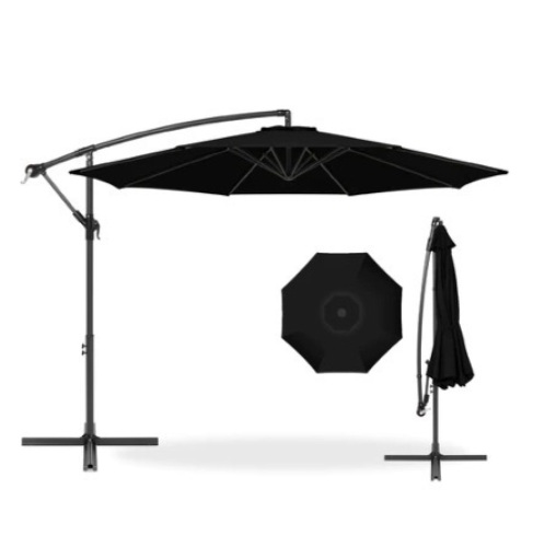 Offset Hanging Patio Umbrella,10ft, Black - Lot 552