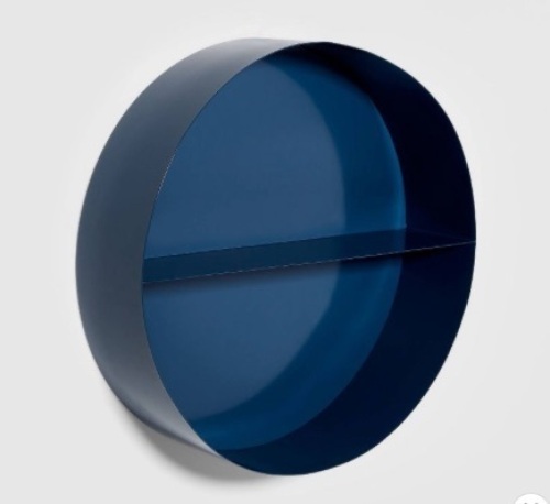Pillowfort Metal Round Shelf, Navy, 18 inch - Lot 556