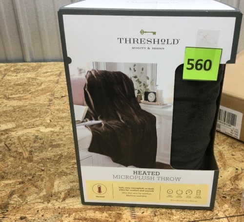 Threshold Heated Microplush Throw - Lot 560