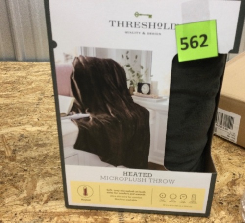 Threshold Heated Microplush Throw - Lot 562