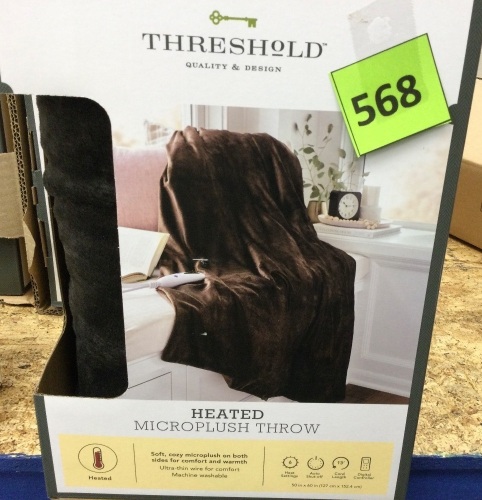 Threshold Heated Microplush Throw - Lot 568