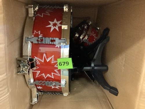 Kids Beginner Drum Percussion Musical Instrument Toy Set - Lot 679