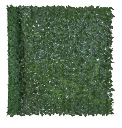 Outdoor Faux Ivy Privacy Screen Fence, 96x72in - Lot 599