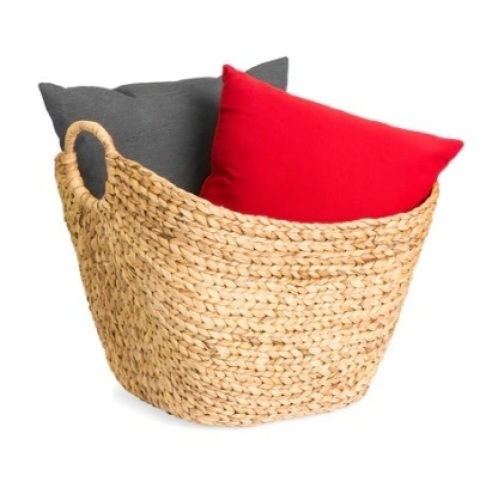 Large Multi-Purpose Seagrass Storage Basket w/ Handles, Natural - Lot 770