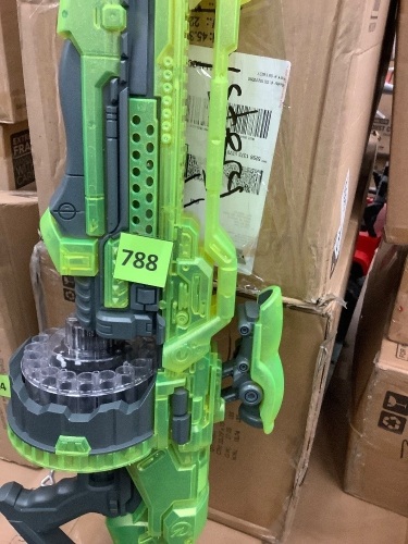 Kids XL Foam Dart Alien Blaster Gun Toy w/ 40 Glow-in-the-Dark Darts, Green - Lot 788