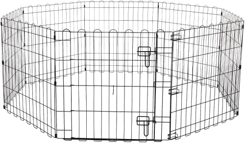Foldable Metal Pet Exercise and Play Pen w/ Door - Lot 2826