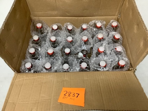 Case of (25) Sealable Stopper Bottles - Lot 2837