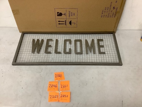 Hangable Metal Welcome Sign - Lot 2869