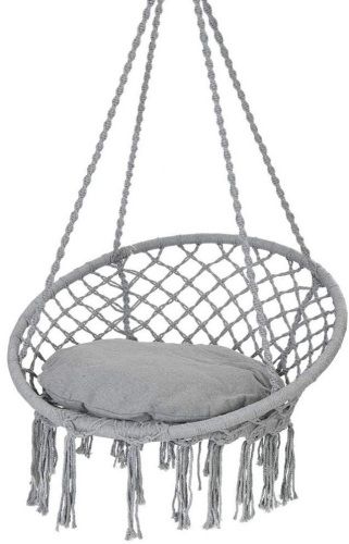 Patio Watcher Hammock Chair Hanging Macrame Swing - Lot 2926
