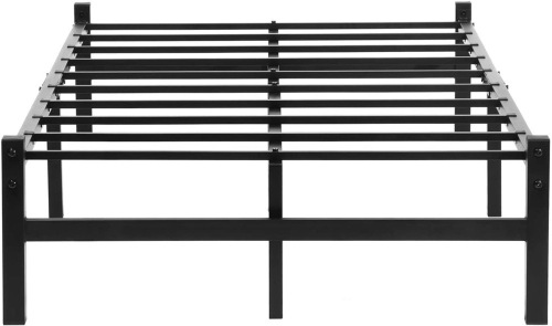 GreenForest Bed Frame Twin Size 14 Inch, Heavy Duty Metal Platform Bed Base Mattress Foundation No Box Spring Needed, Black - Lot 2929