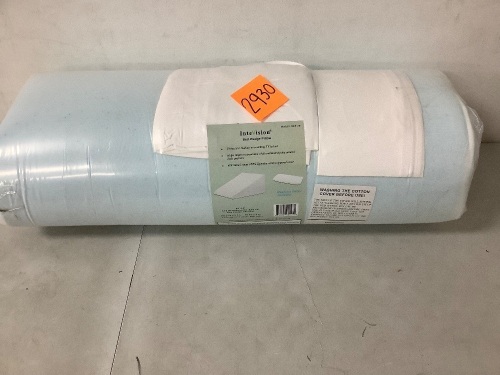 InteVision Extra Large Bed Wedge Pillow and Headrest Pillow - Lot 2930