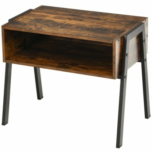 Stackable Night Stand Shelf Accent Table With Metal Frame - Lot 2944