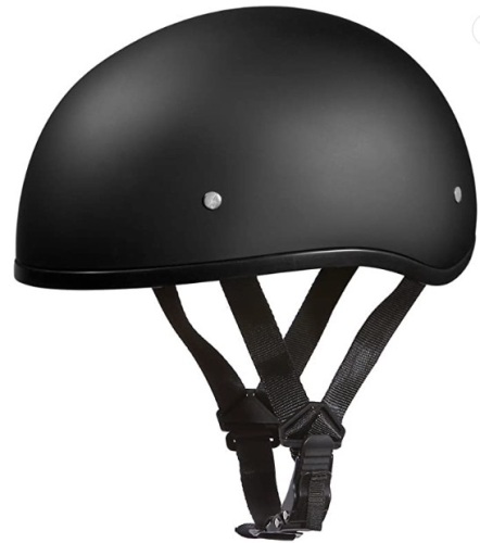 Half Skull Cap Motorcycle Helmet, L, Appears New