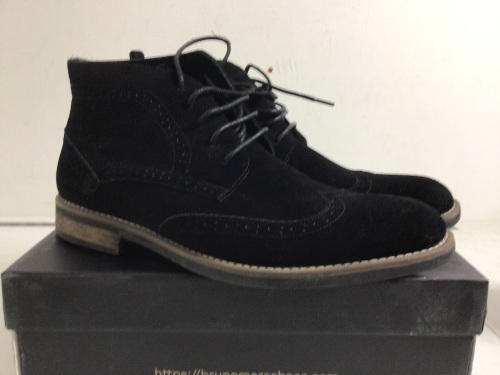 Bruno Marc Men's Suede Ankle Boots, Size 10, Appears New - Lot 446