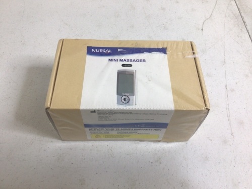 NURSAL Tens Units Muscle Stimulator Therapy Massager Pain Relief, New - Lot 643