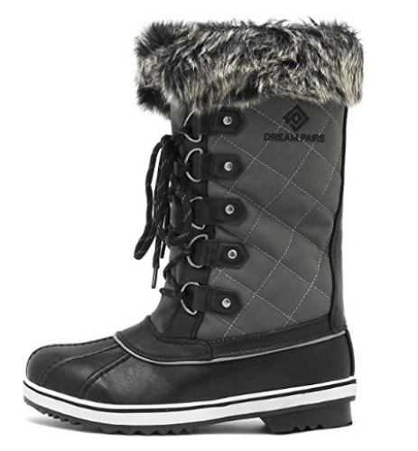 DREAM PAIRS Women's Mid-Calf Waterproof Winter Snow Boots, Size 8, Appears New - Lot 660