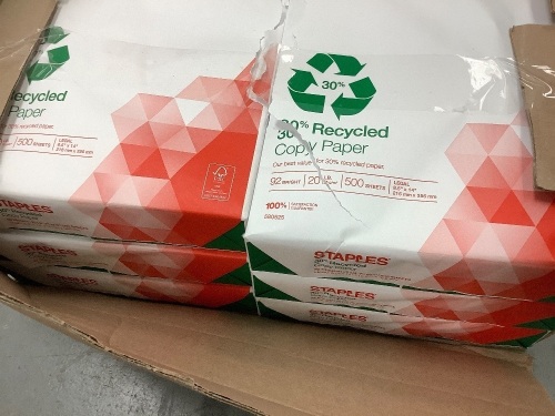 Lot of (6) Packs of Legal Copy Paper, Appears New