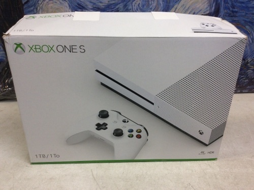 XBox One S 1TB - Appears New in Damaged Box, Untested - Lot 59